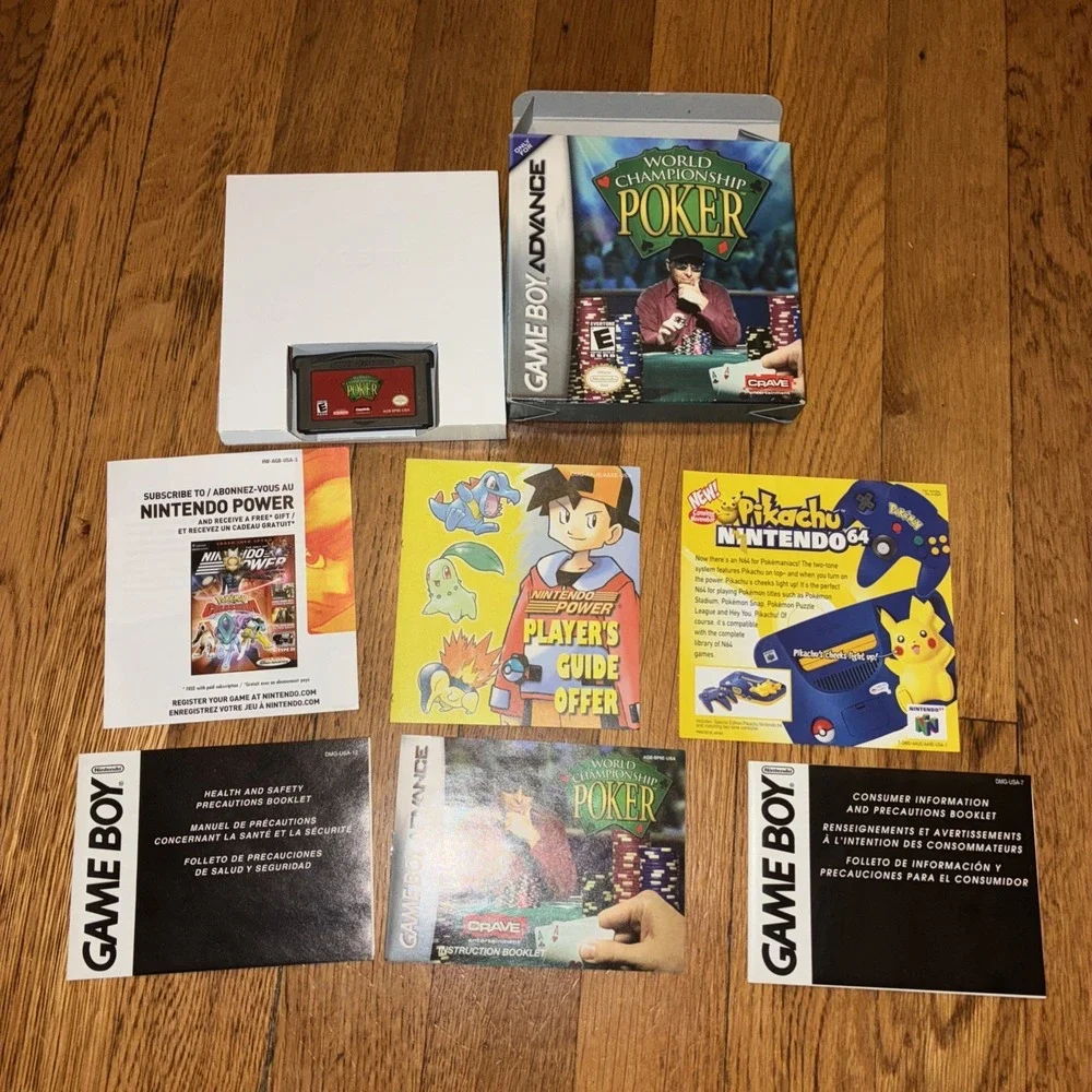 Pokemon Gameboy DMG Insert Pikachu Nintendo 64 N64 System Console Paper Lot !!!!